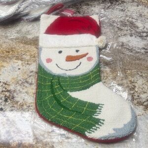 Kohl's Snowman Stocking in Red, Green, and White